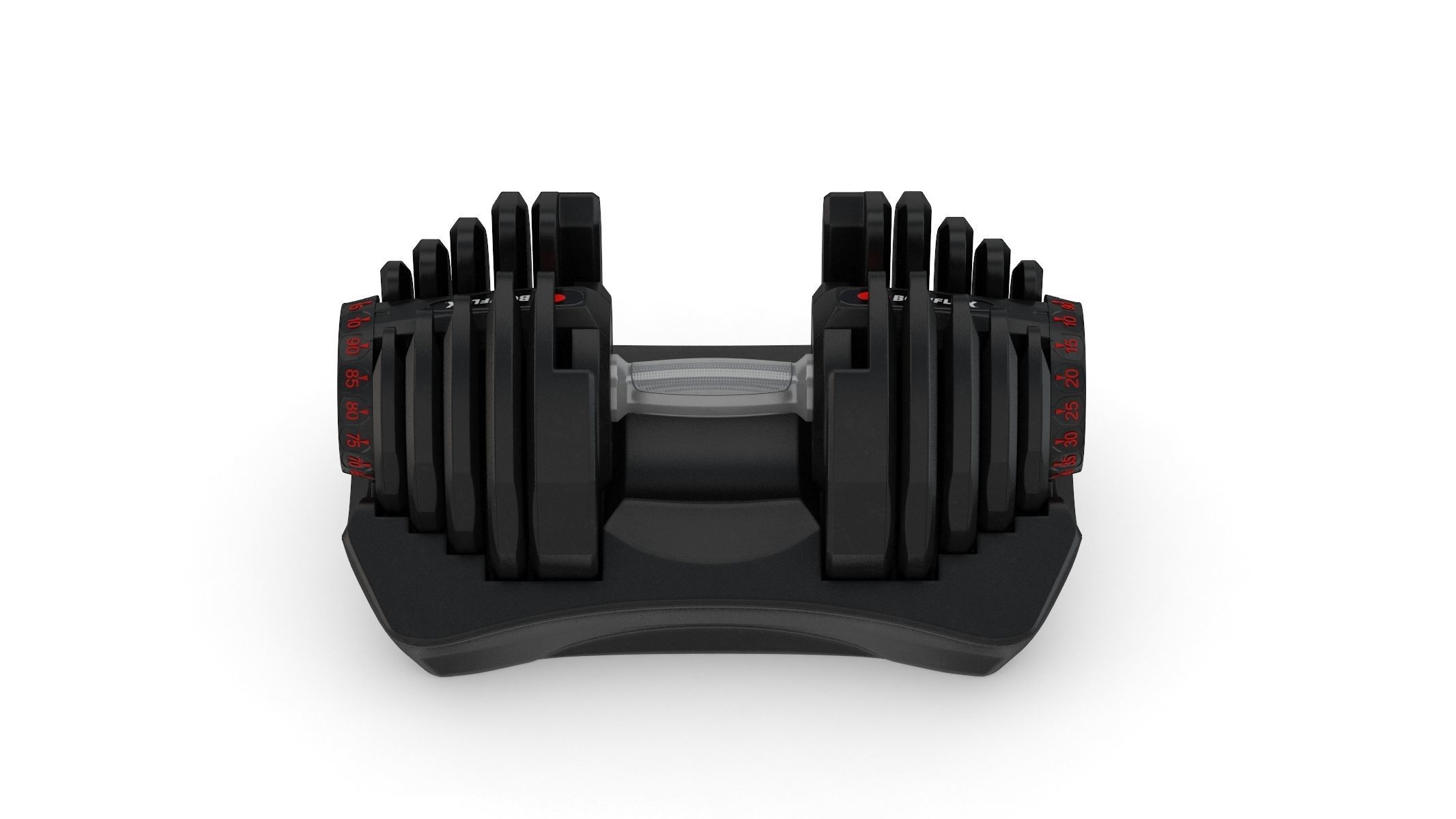 Bowflex Selecttech 1090i Dumbbells 3D model_1