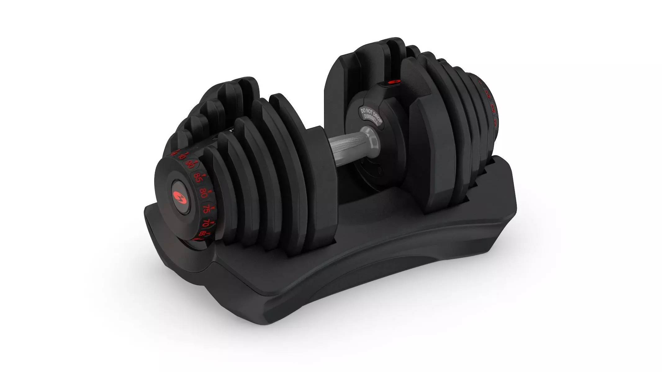 Bowflex Selecttech 1090i Dumbbells 3D model_0
