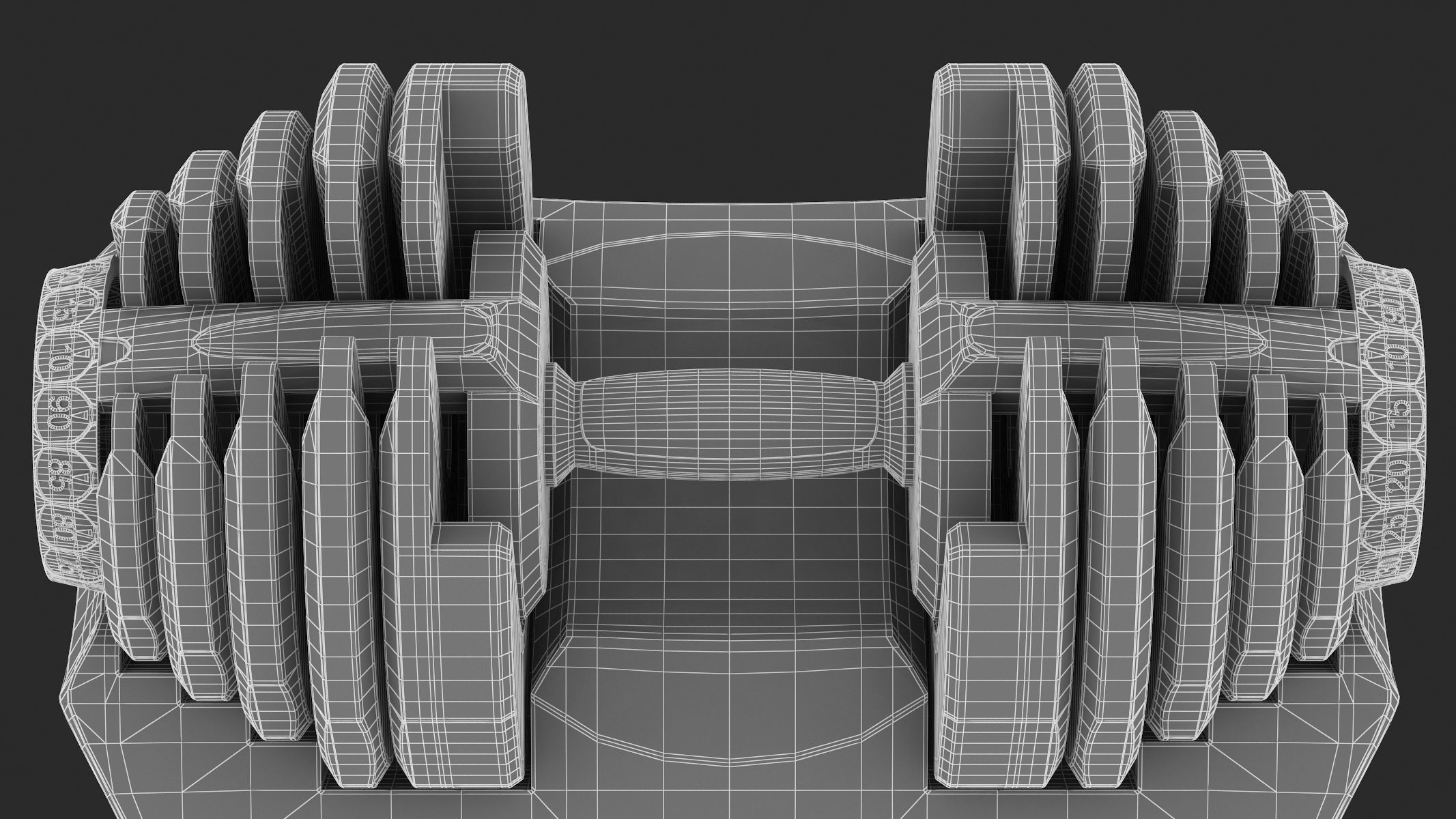 Bowflex Selecttech 1090i Dumbbells 3D model_18