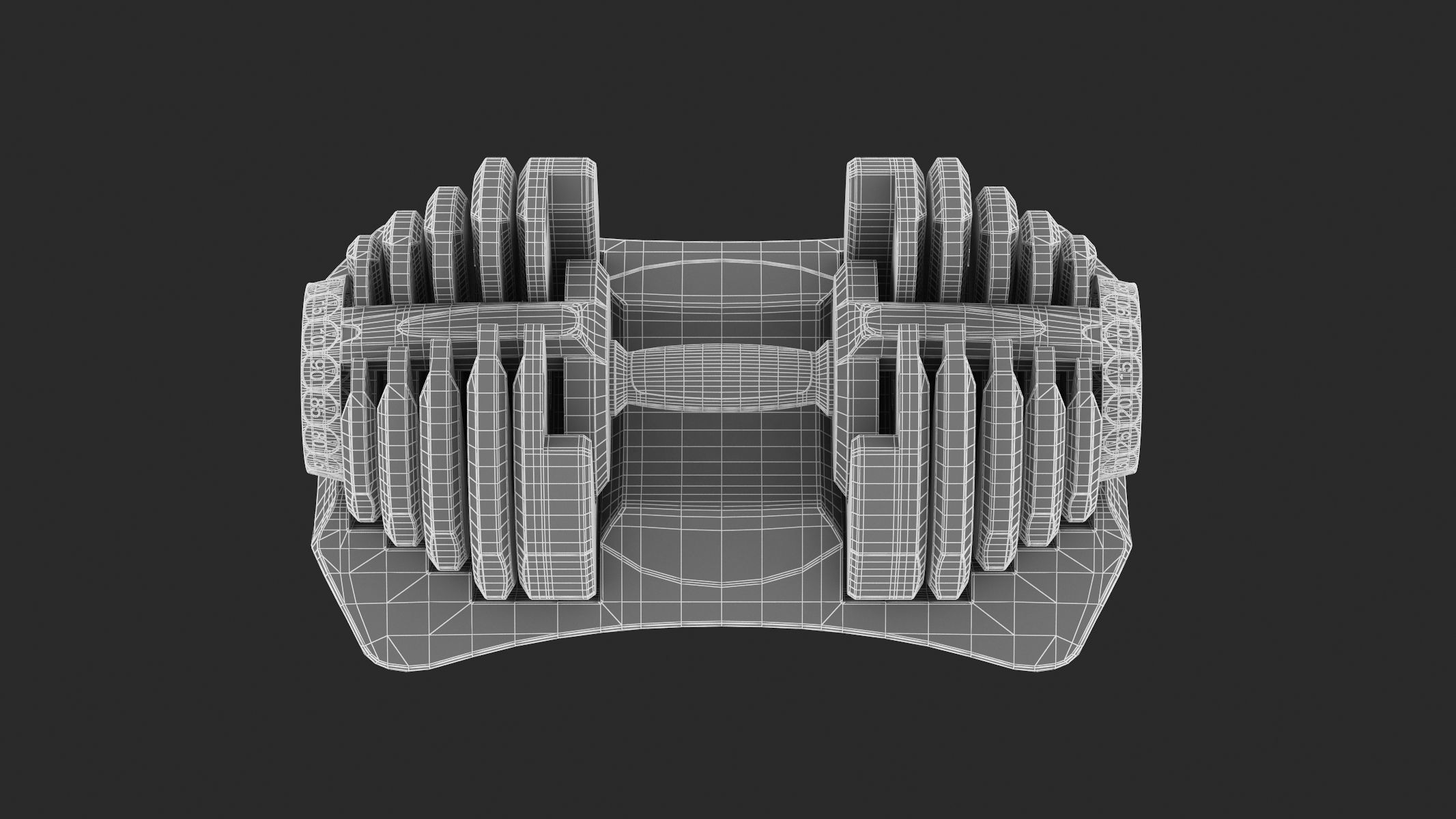 Bowflex Selecttech 1090i Dumbbells 3D model_13