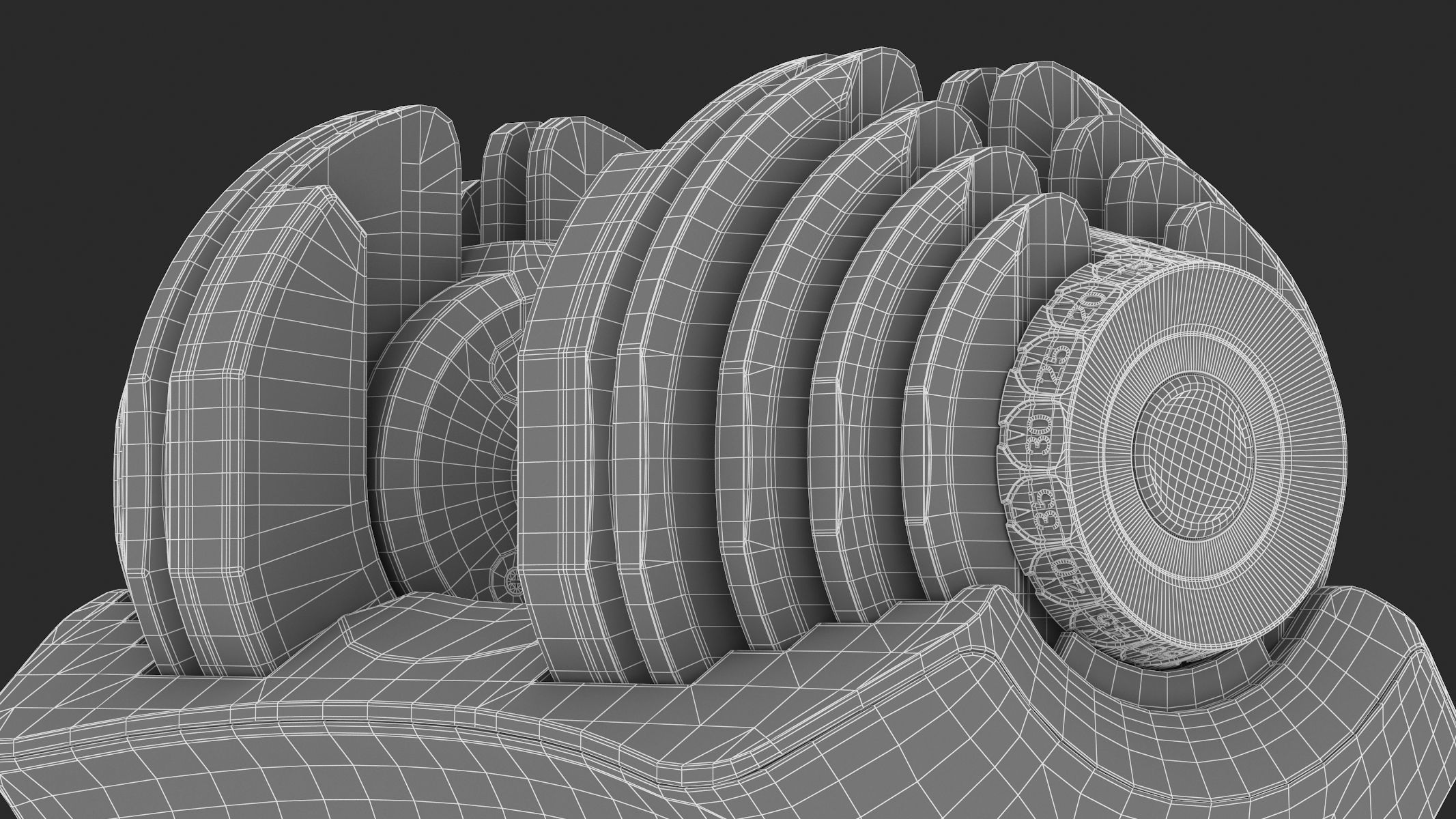 Bowflex Selecttech 1090i Dumbbells 3D model_17