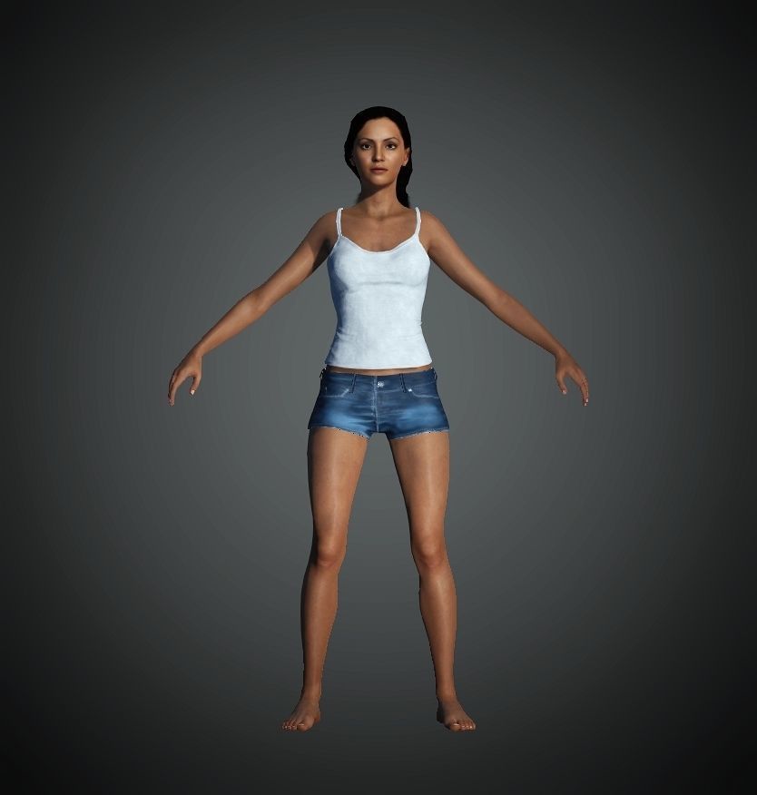 Unity Digital Human HS020 Free 3D model_1