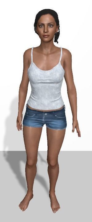 Unity Digital Human HS020 Free 3D model_6