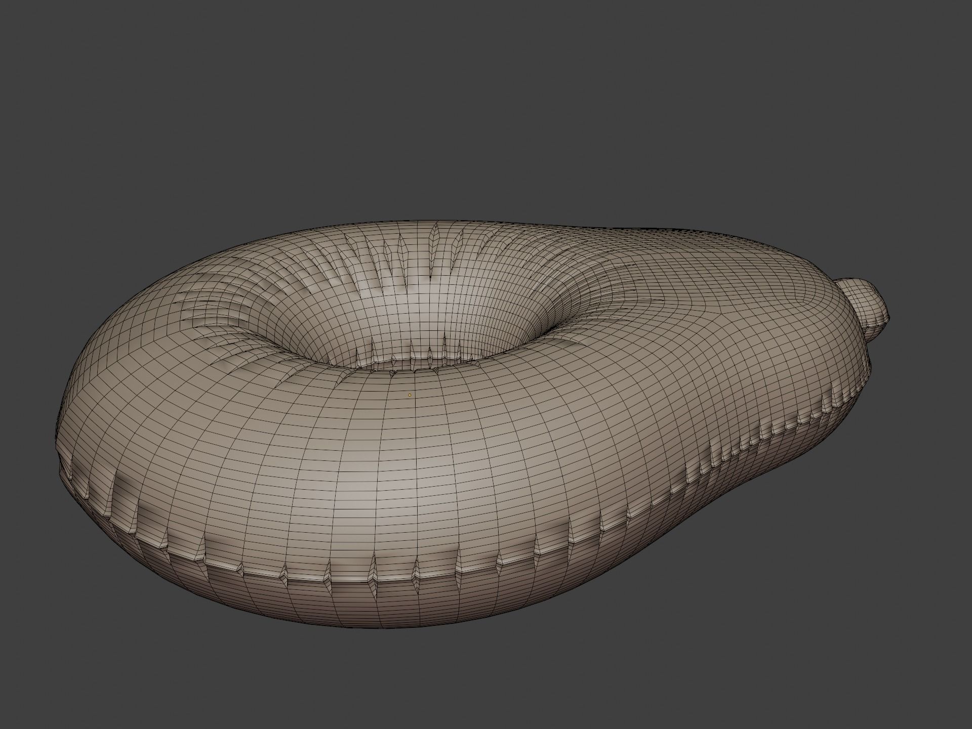 Inflatable Avocado cute 3D Model 3D model_5
