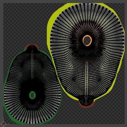 Inflatable Avocado cute 3D Model 3D model_8