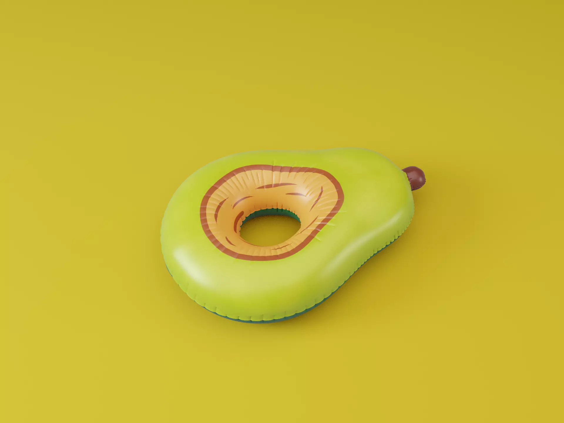 Inflatable Avocado cute 3D Model 3D model_0