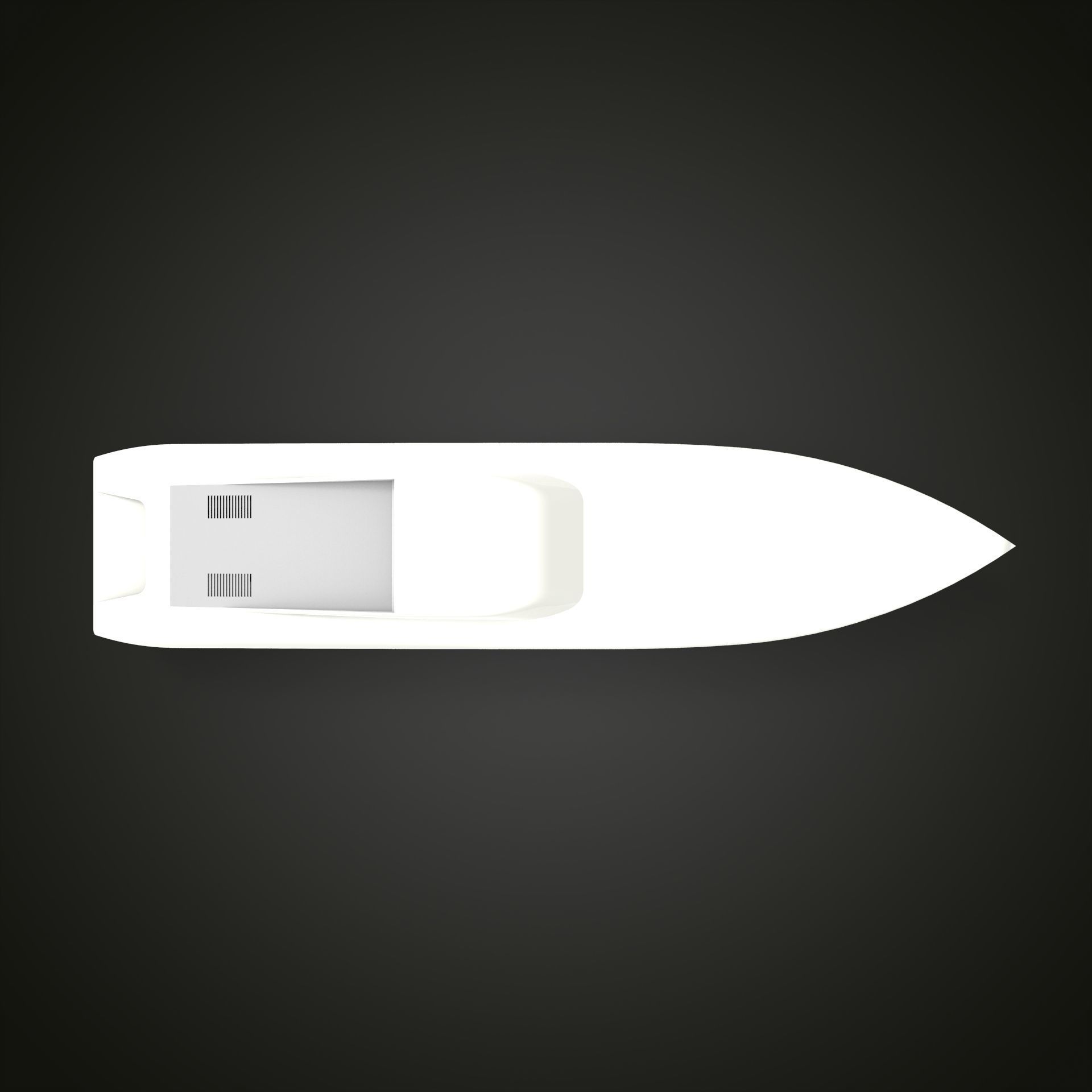 RC boat 800 mm lentgh 3D print model_1