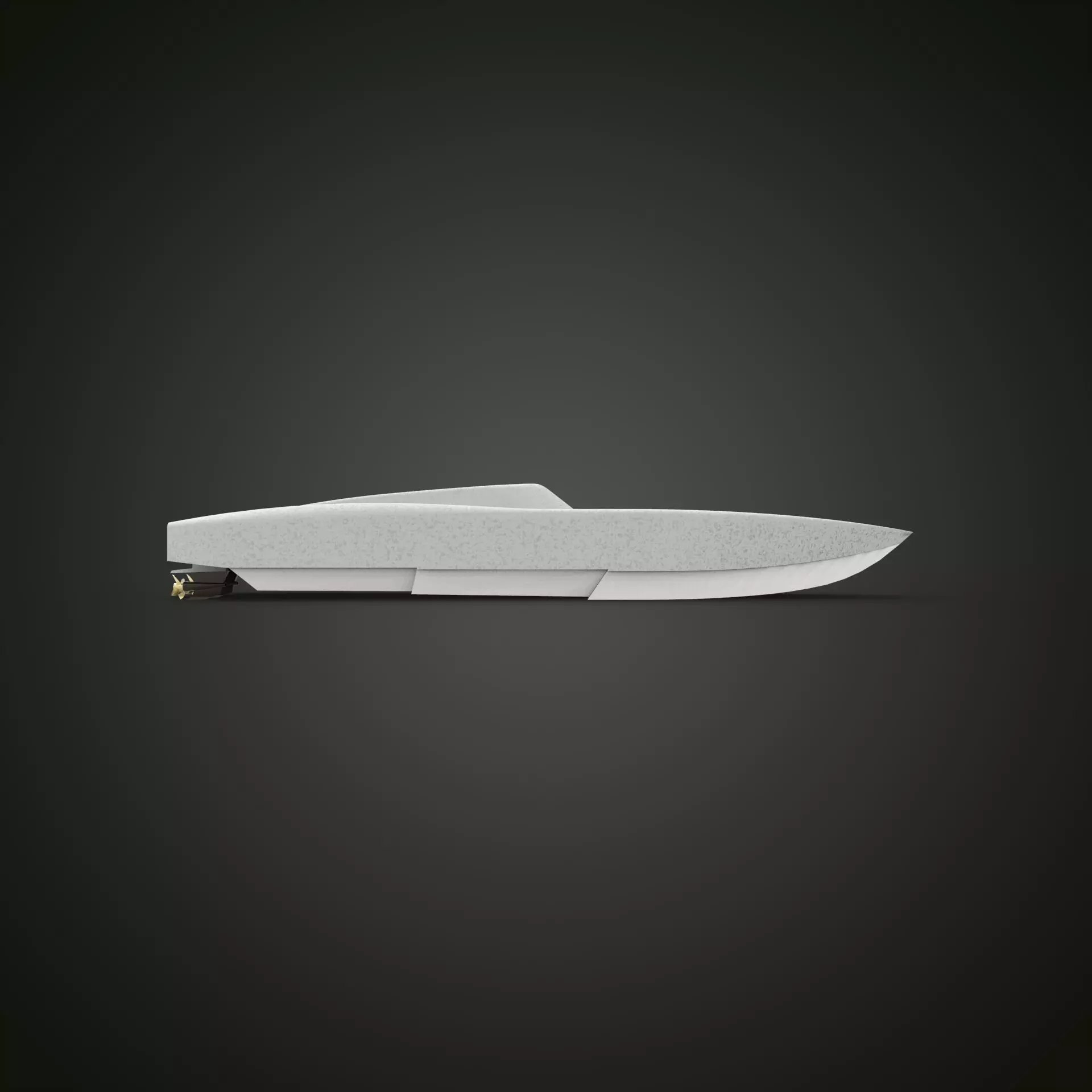 RC boat 800 mm lentgh 3D print model_0