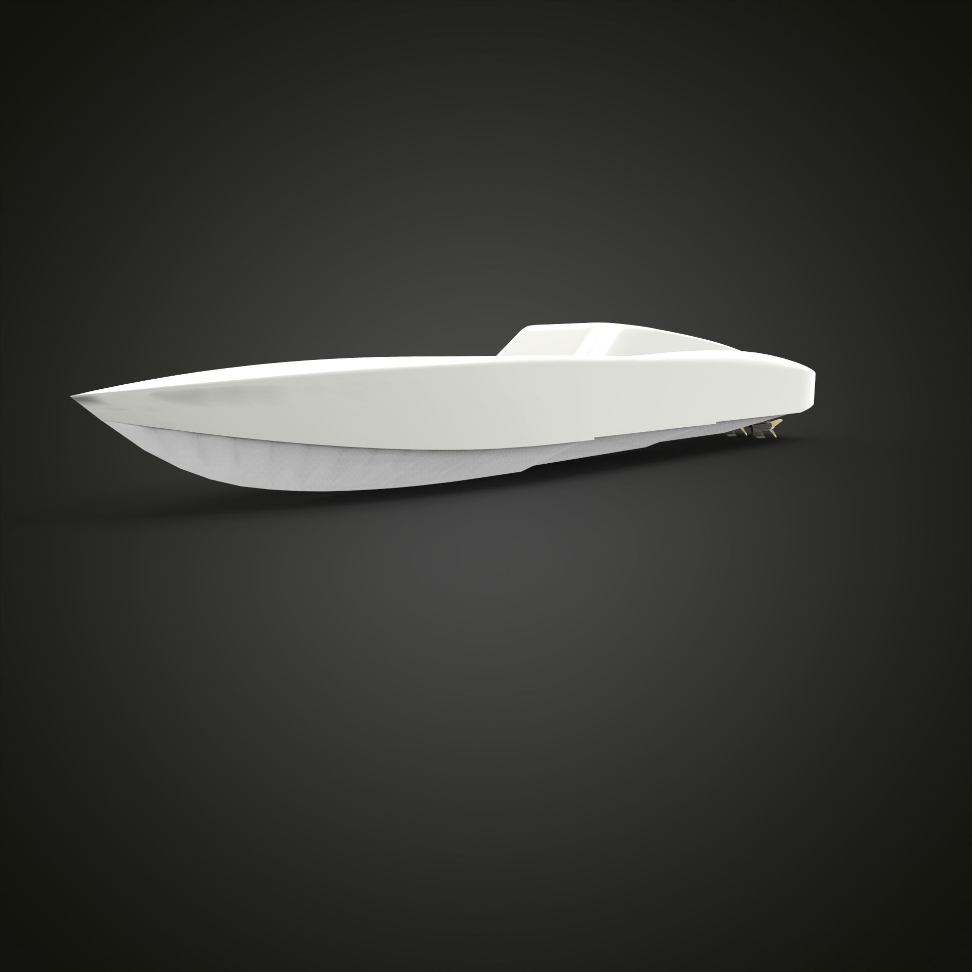 RC boat 800 mm lentgh 3D print model_3