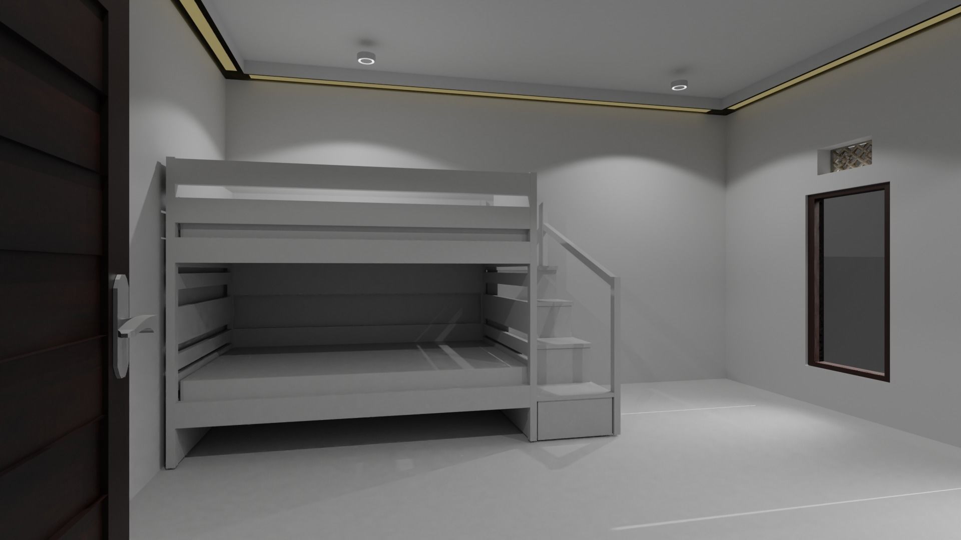 Bunk  Mattress Free 3D model_3