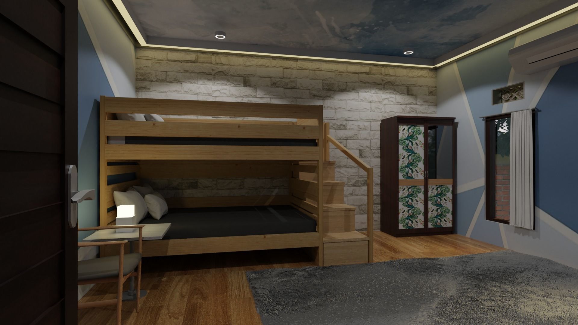 Bunk  Mattress Free 3D model_1