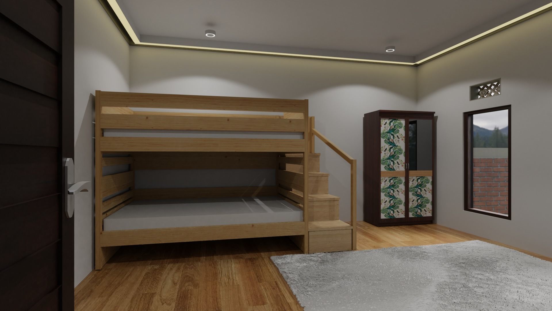 Bunk  Mattress Free 3D model_2