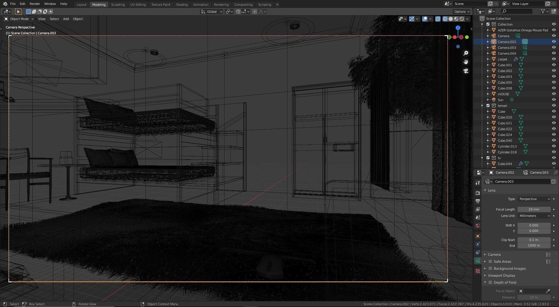 Bunk  Mattress Free 3D model_4