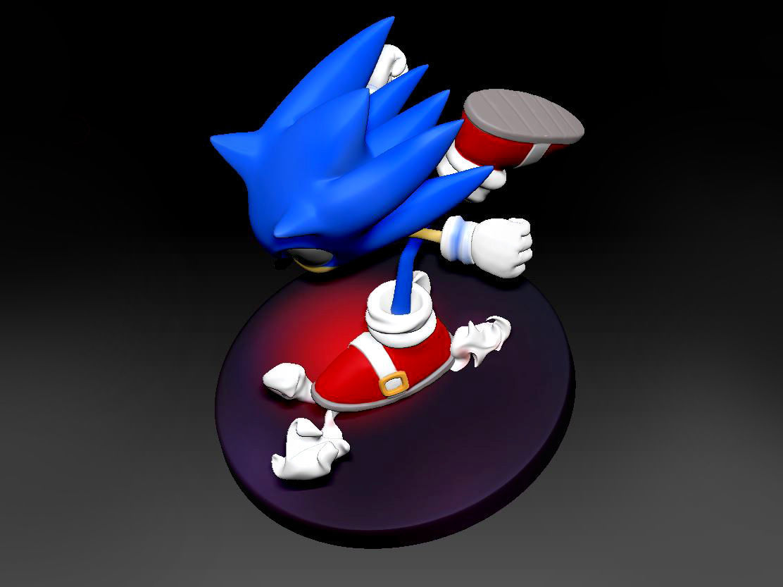 Sonic the Hedgehog 3D print model 3D print model_4
