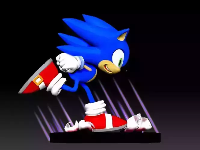 Sonic the Hedgehog 3D print model 3D print model