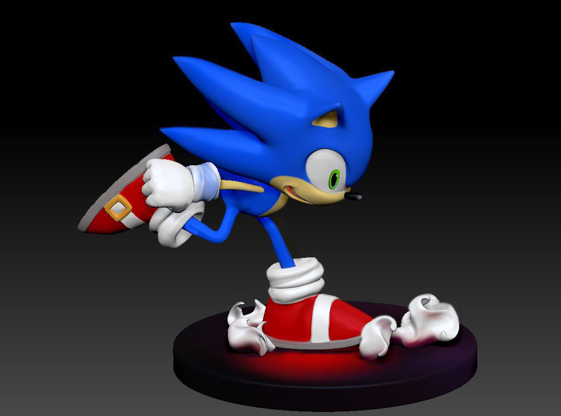 Sonic the Hedgehog 3D print model 3D print model_7