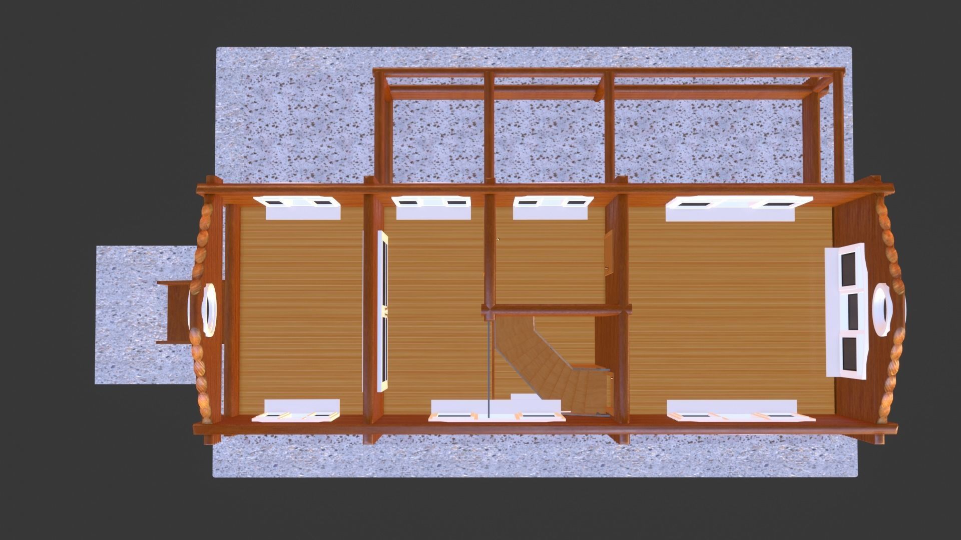 Log House 3D model_13