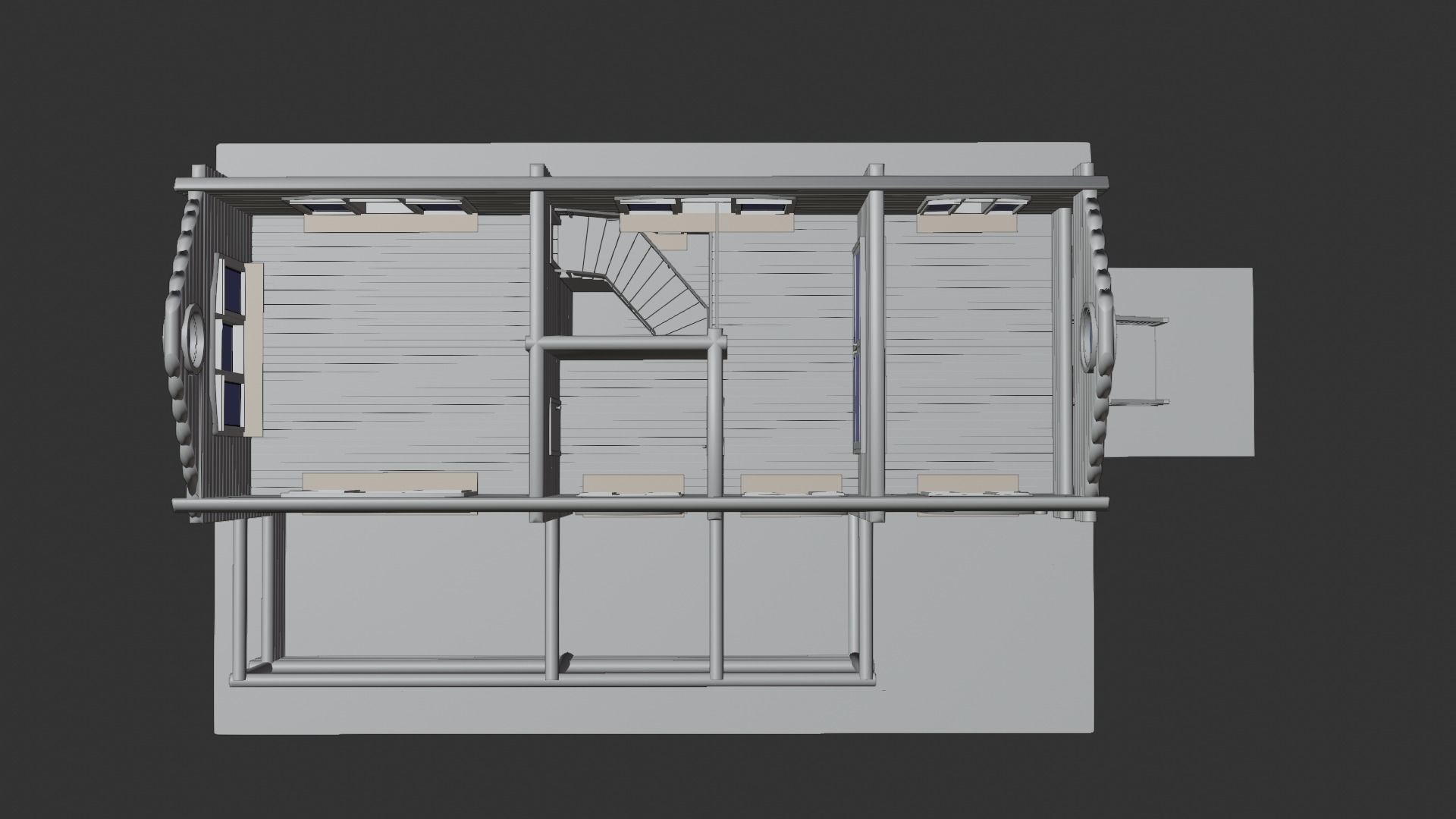 Log House 3D model_12
