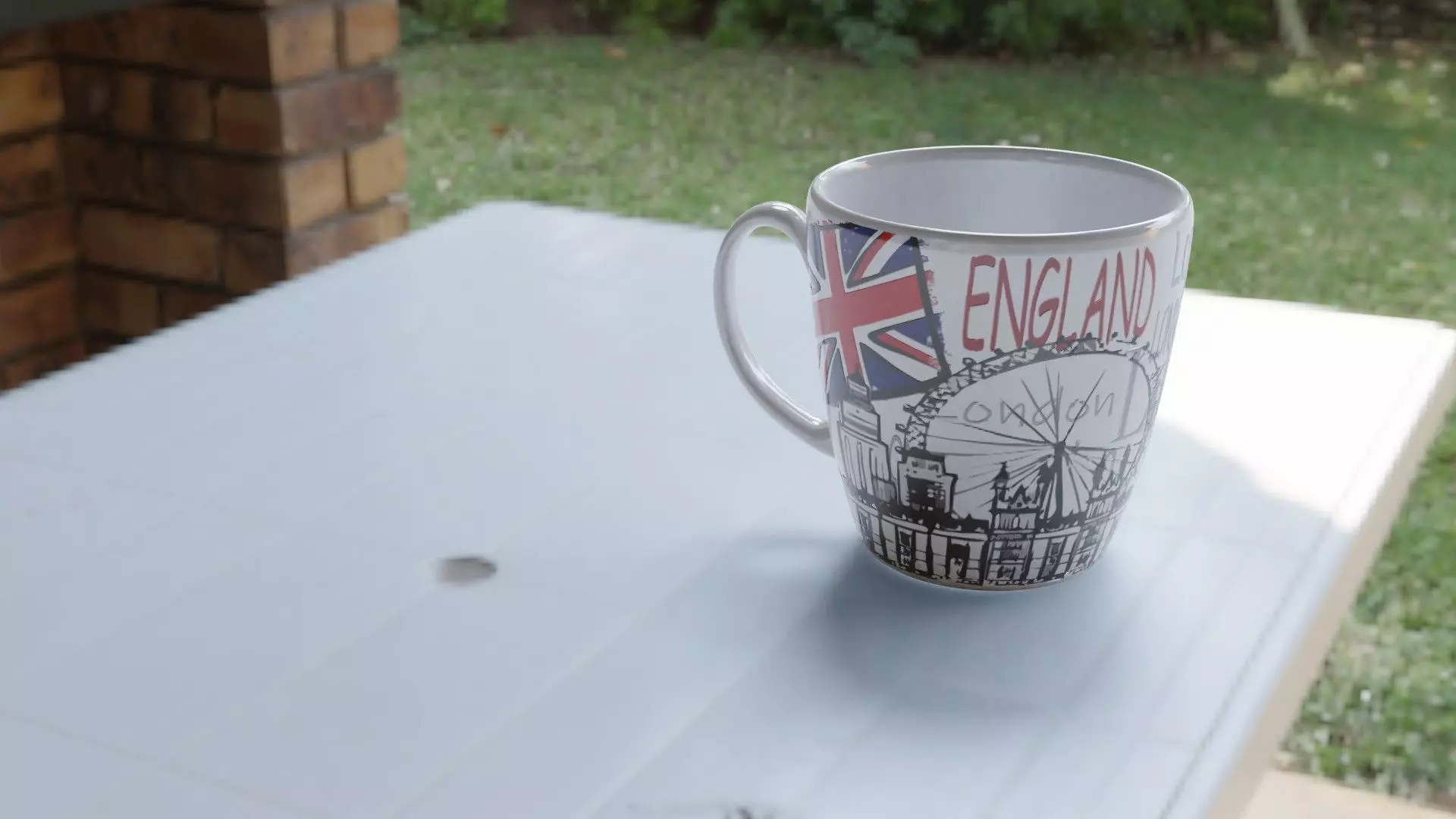 Mug coffe london in Blend 3D model