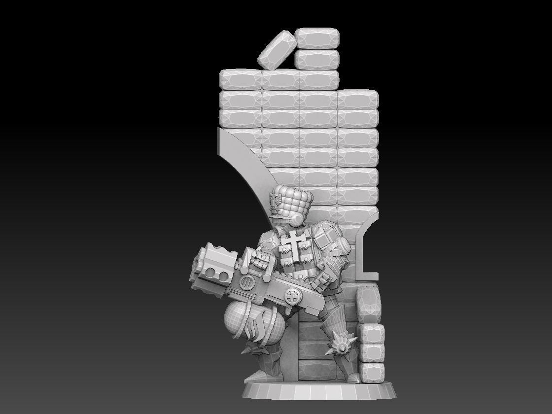 Combat Monk Cadre Megapack 3D print model_3