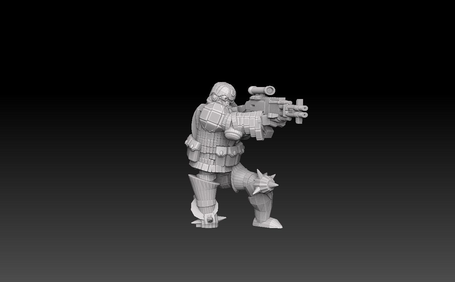 Combat Monk Cadre Megapack 3D print model_27