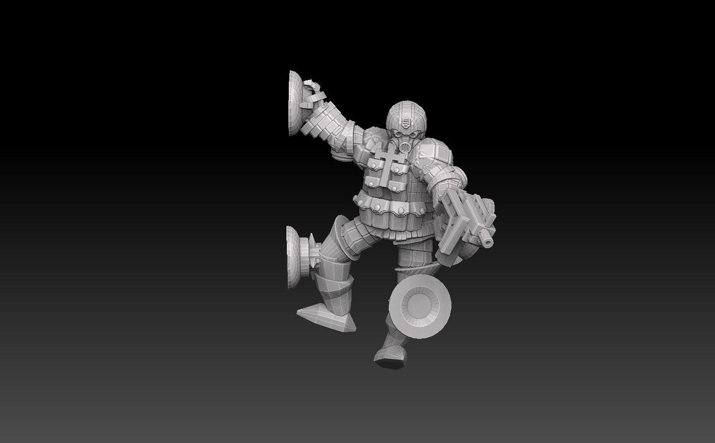 Combat Monk Cadre Megapack 3D print model_12