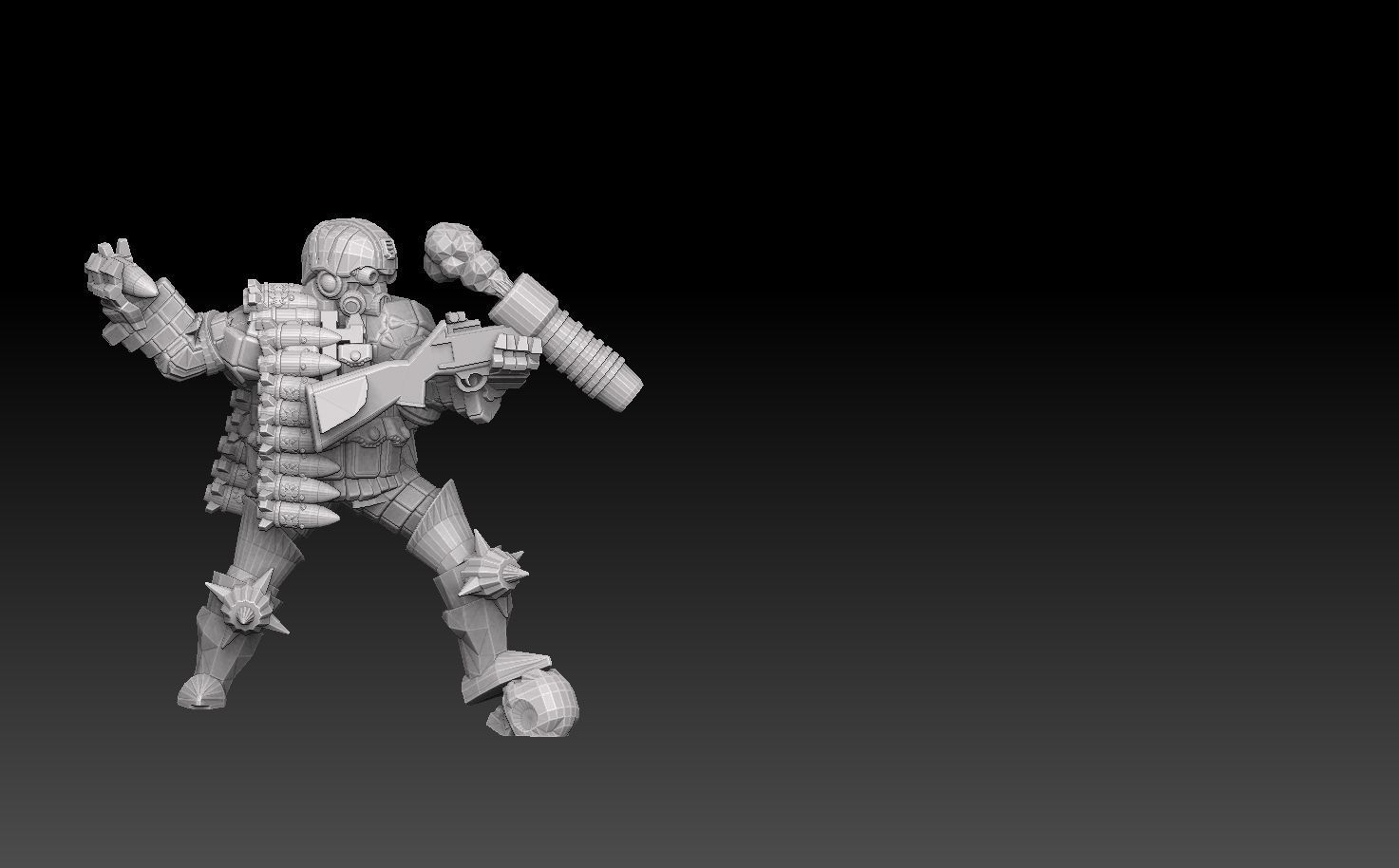 Combat Monk Cadre Megapack 3D print model_9