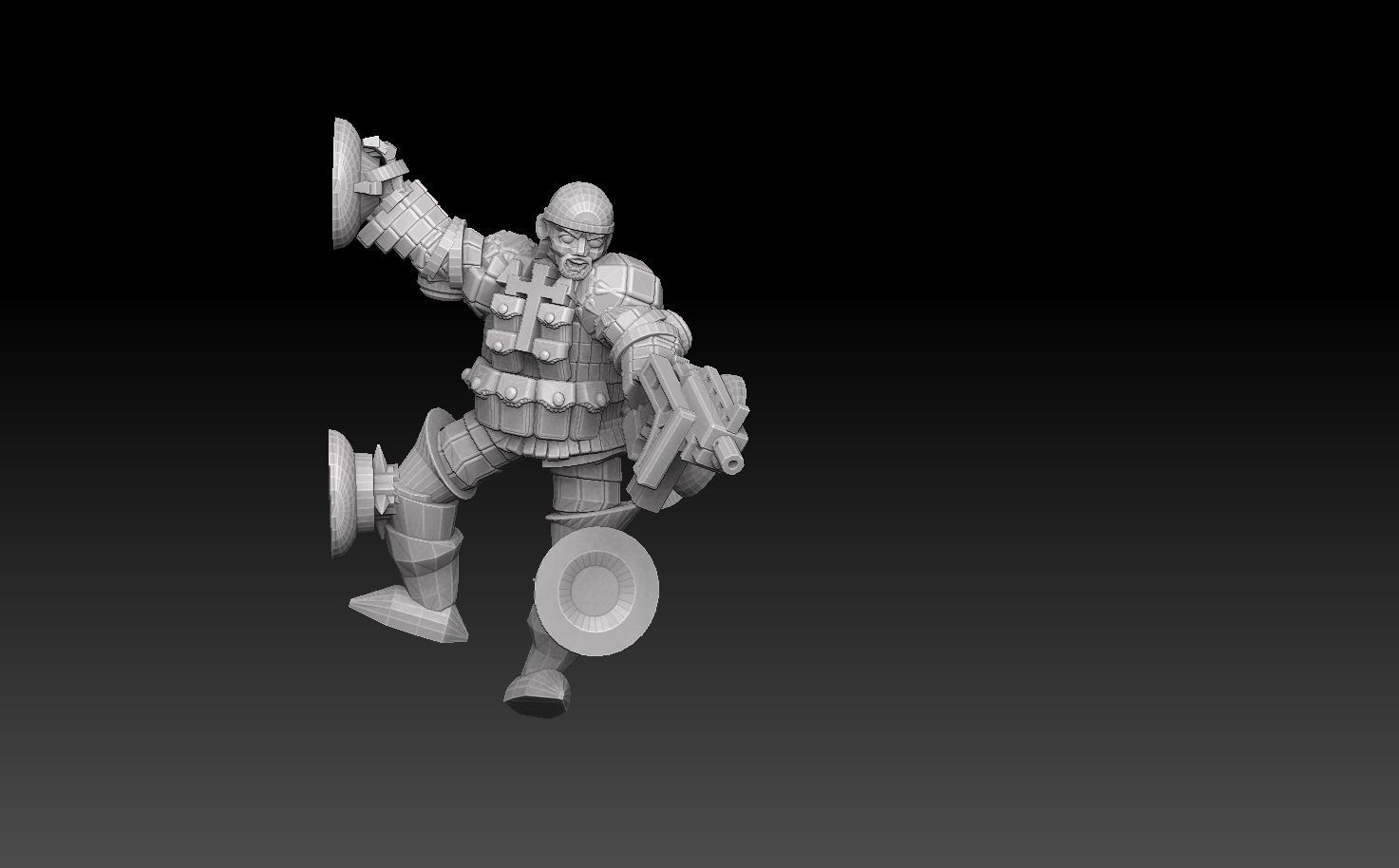 Combat Monk Cadre Megapack 3D print model_11