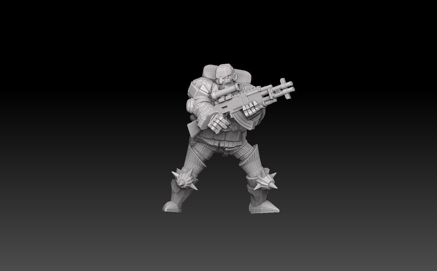 Combat Monk Cadre Megapack 3D print model_4