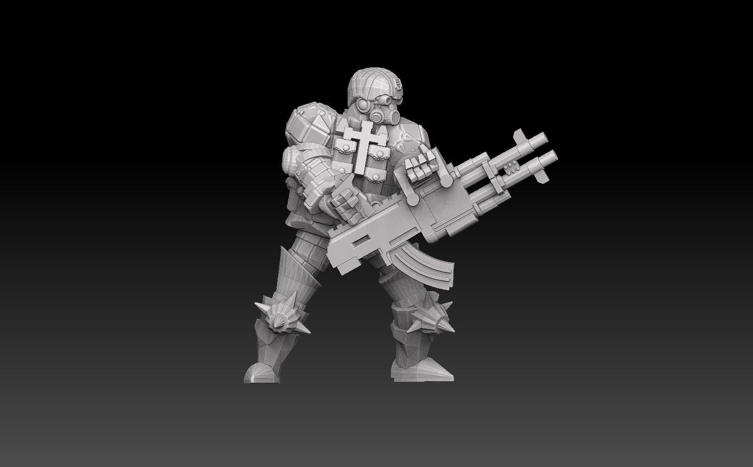 Combat Monk Cadre Megapack 3D print model_13