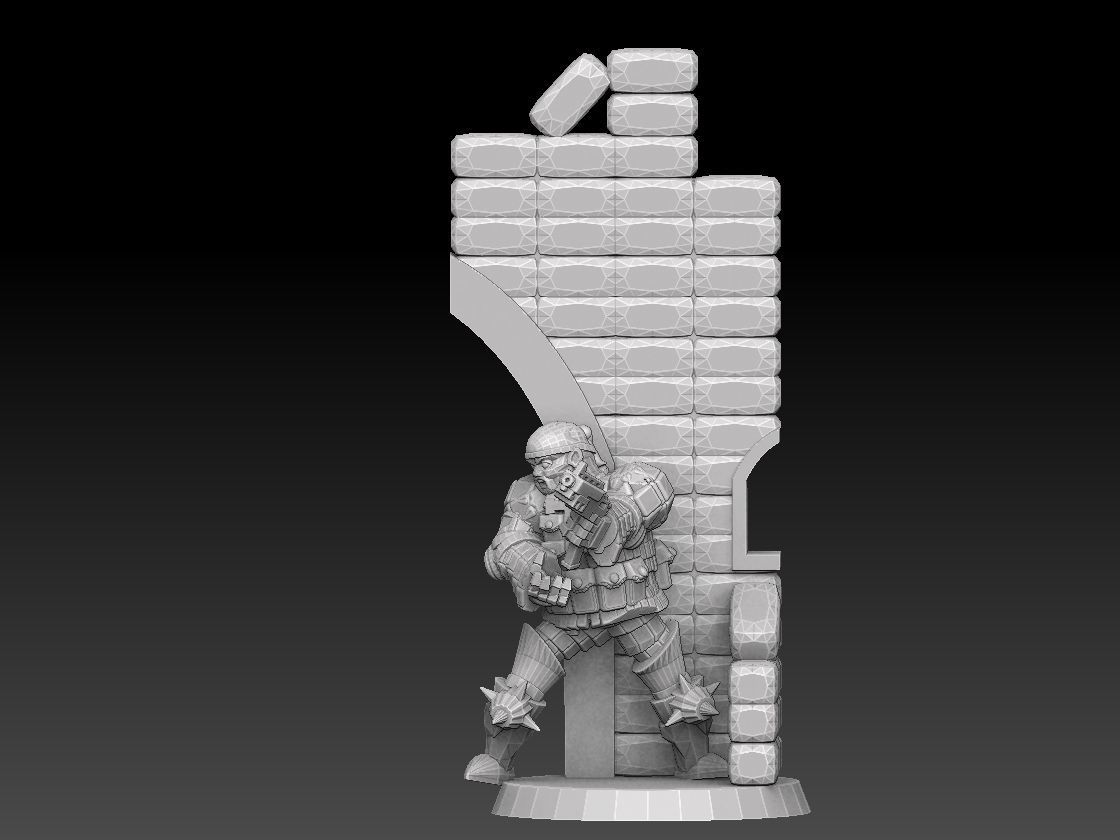 Combat Monk Cadre Megapack 3D print model_2