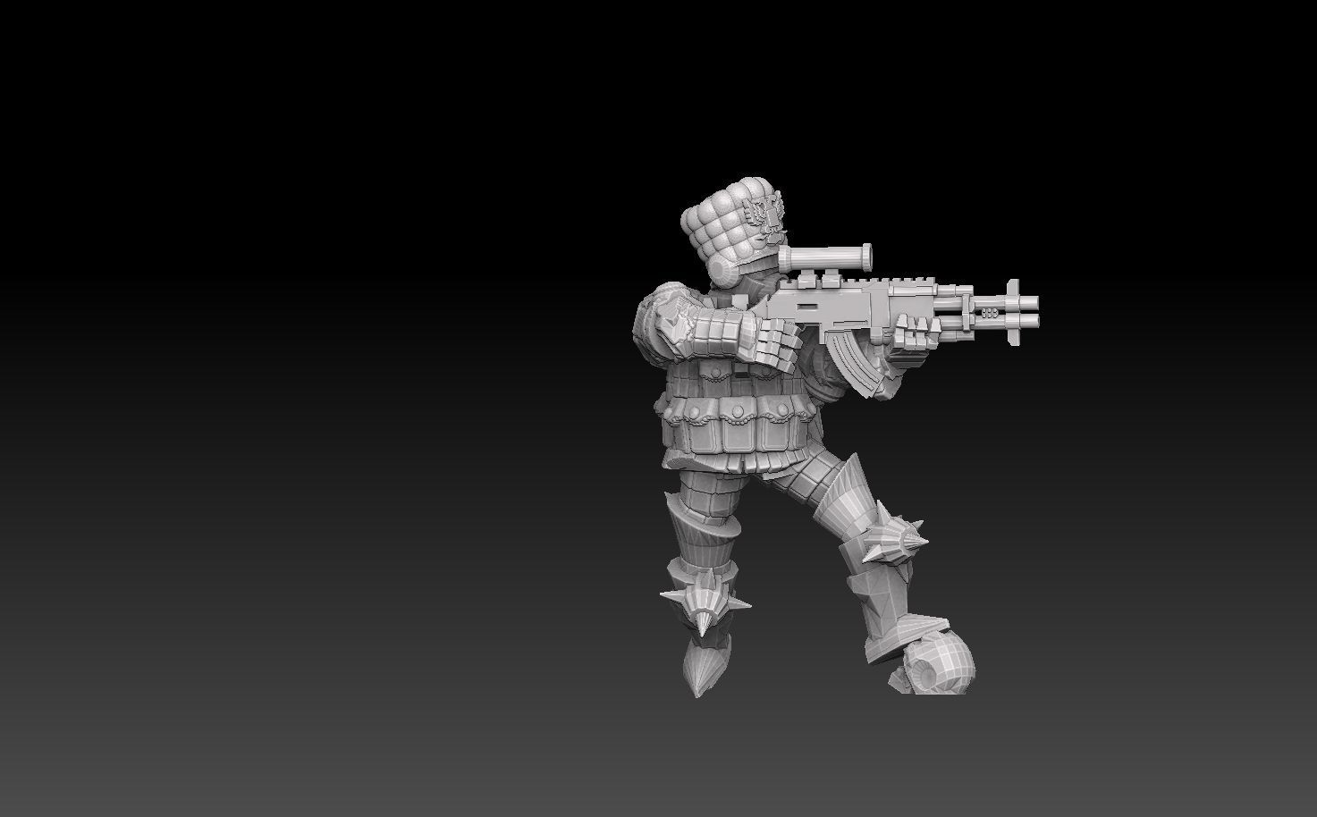 Combat Monk Cadre Megapack 3D print model_7