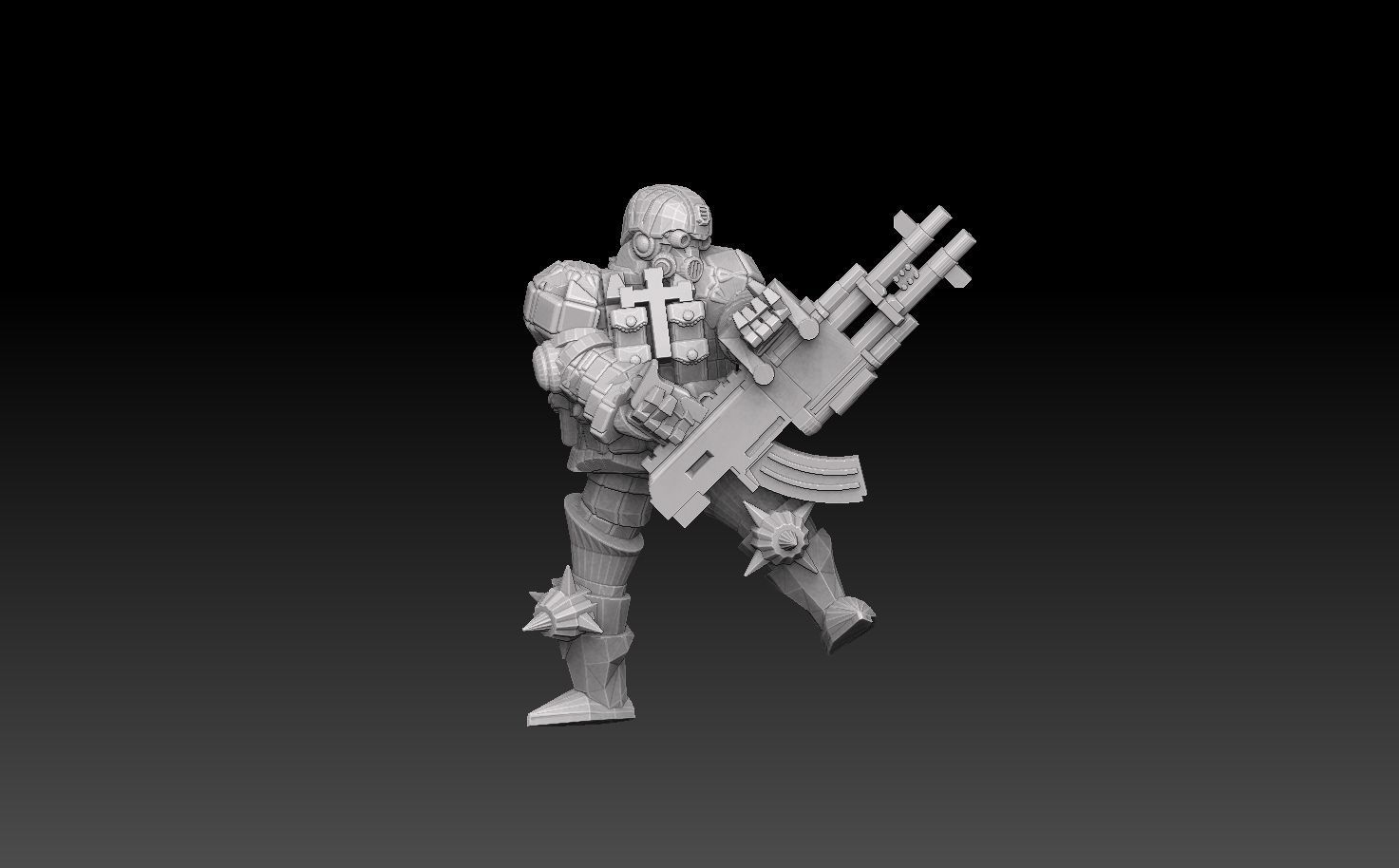 Combat Monk Cadre Megapack 3D print model_24