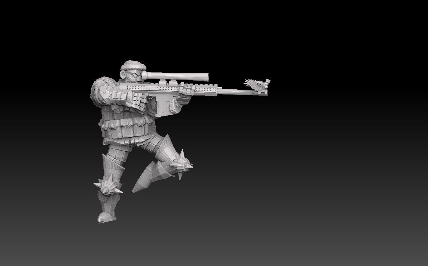 Combat Monk Cadre Megapack 3D print model_10