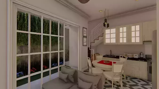 DESAIN RUMAH 6x10 53M2 KLASIK