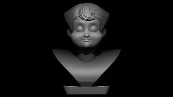 Face 3d print model ready to print 