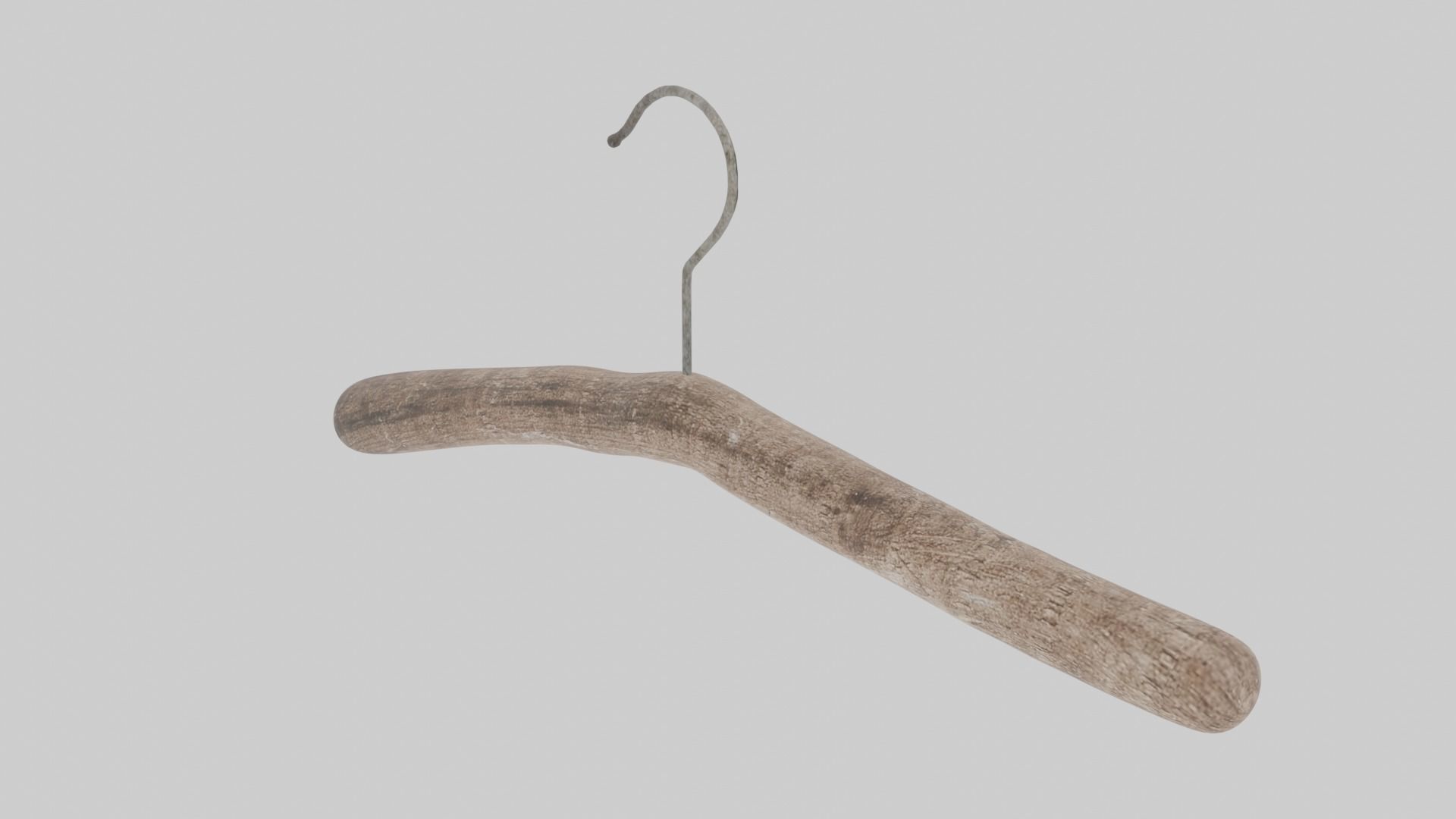 Cute tree branch cloth hanger 3D model_1