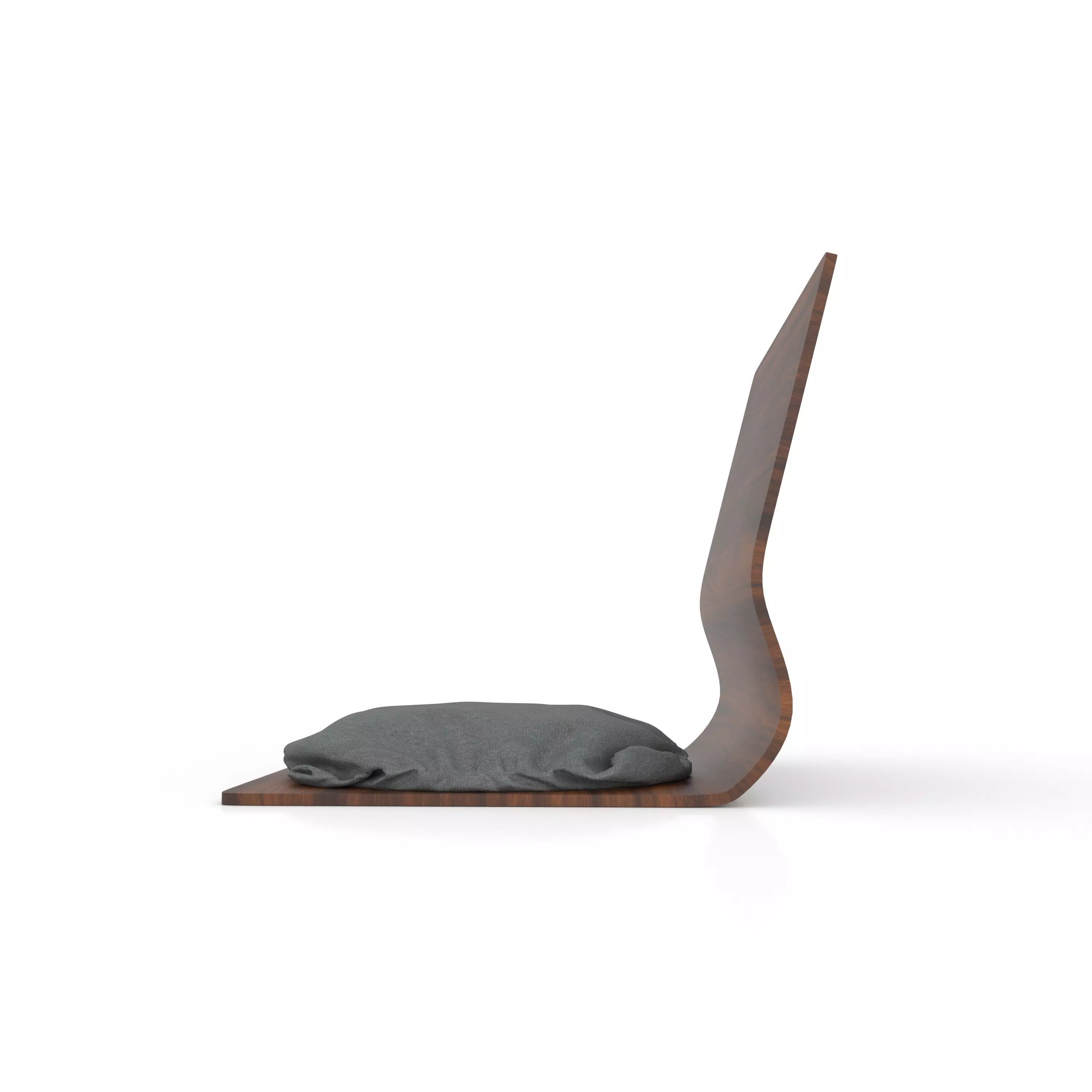 Tatami chair Low-poly 3D model