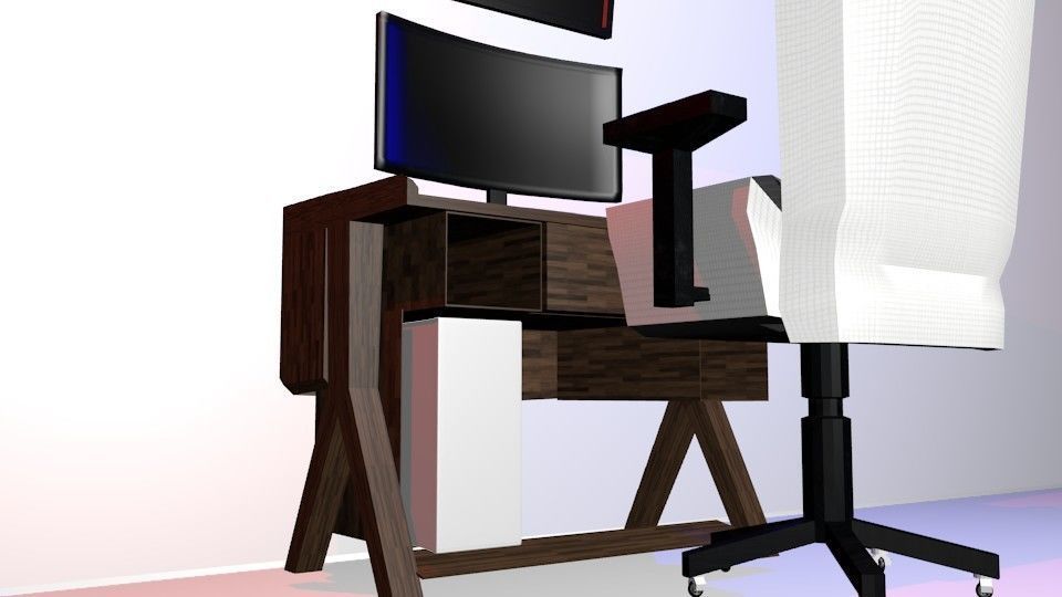 Setup Gaming 3D model_2