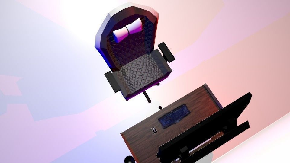 Setup Gaming 3D model_1