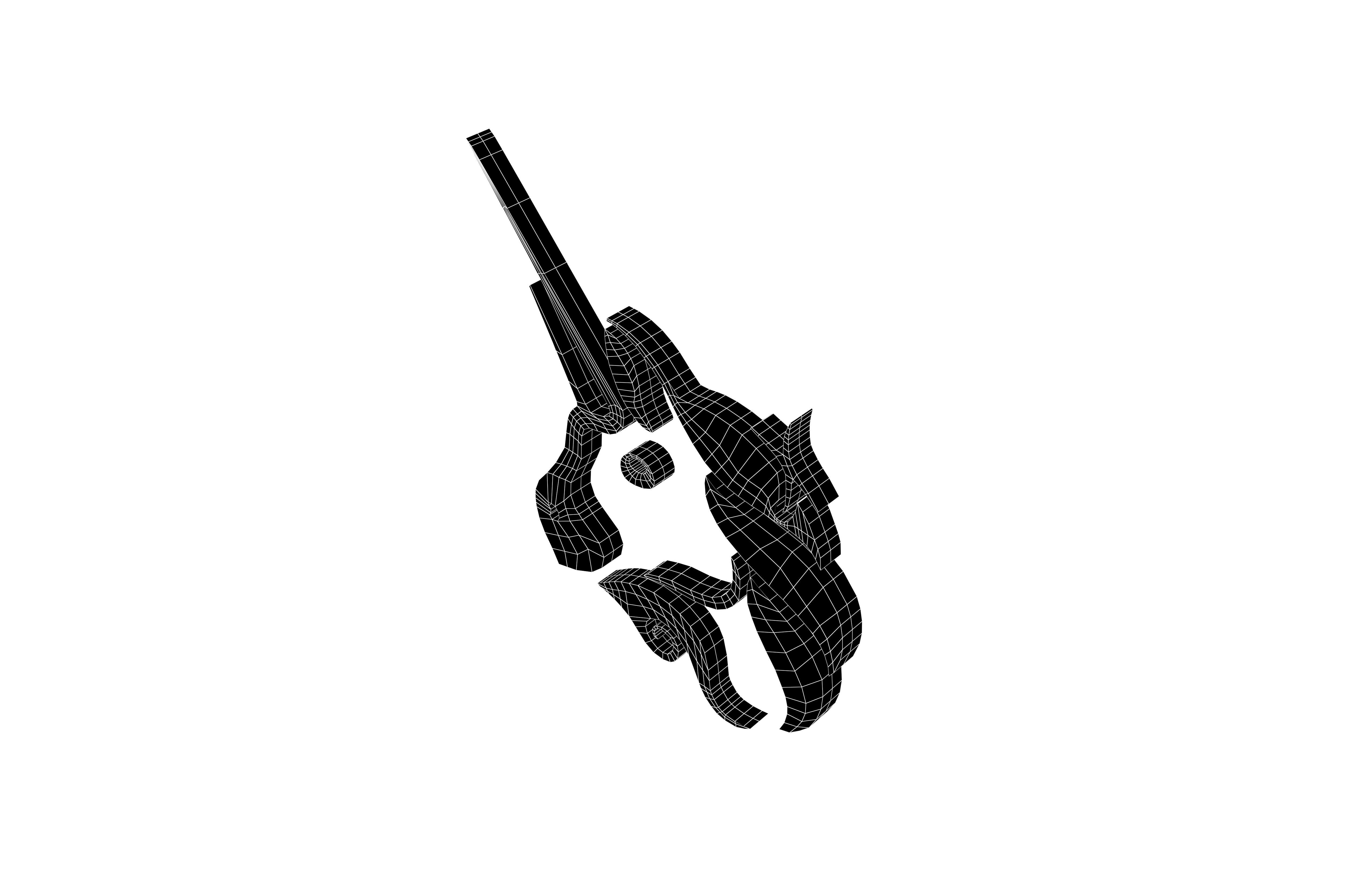 Uniswap Coin v1 001 Low-poly 3D model_5