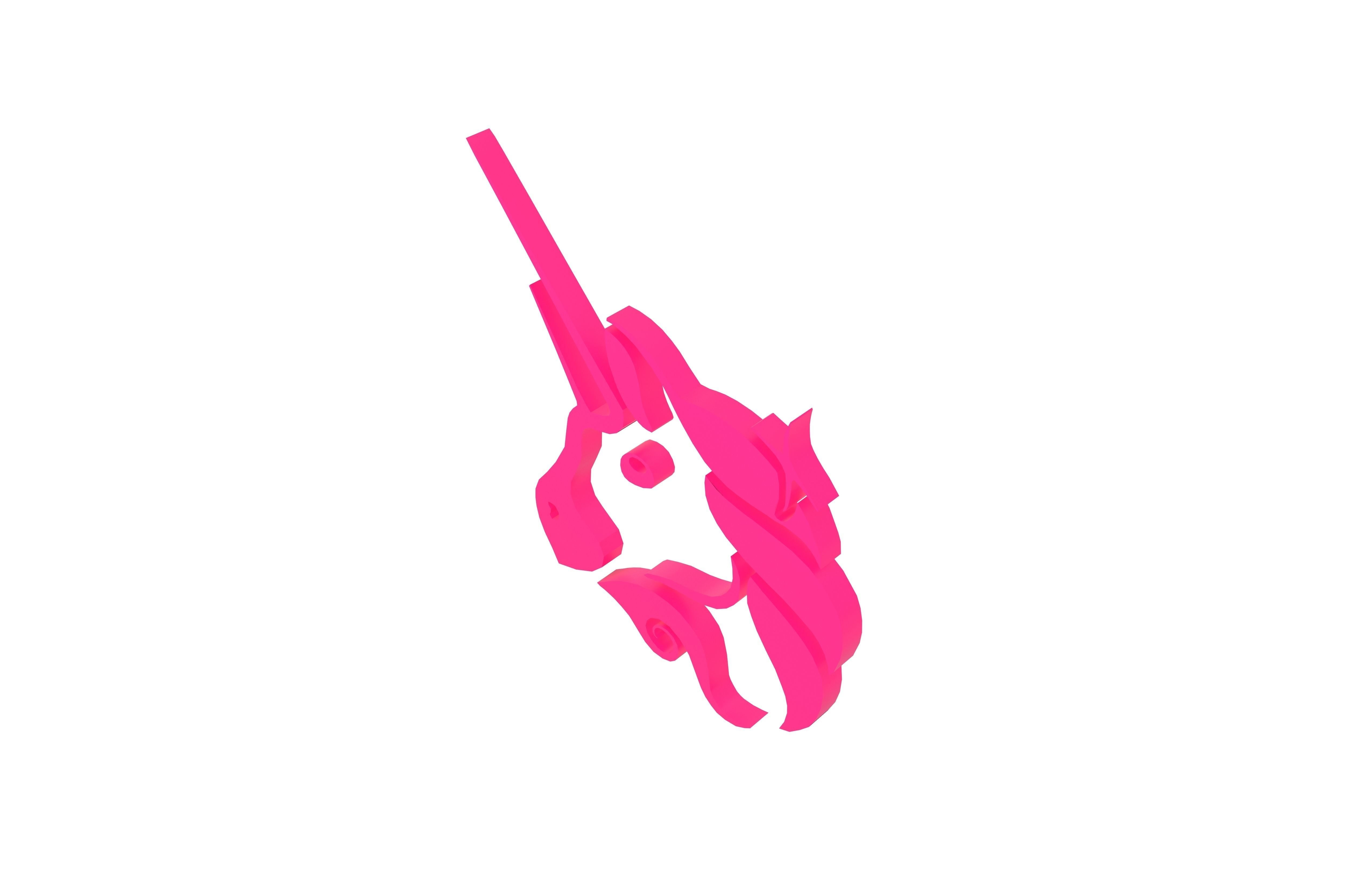 Uniswap Coin v1 001 Low-poly 3D model_3