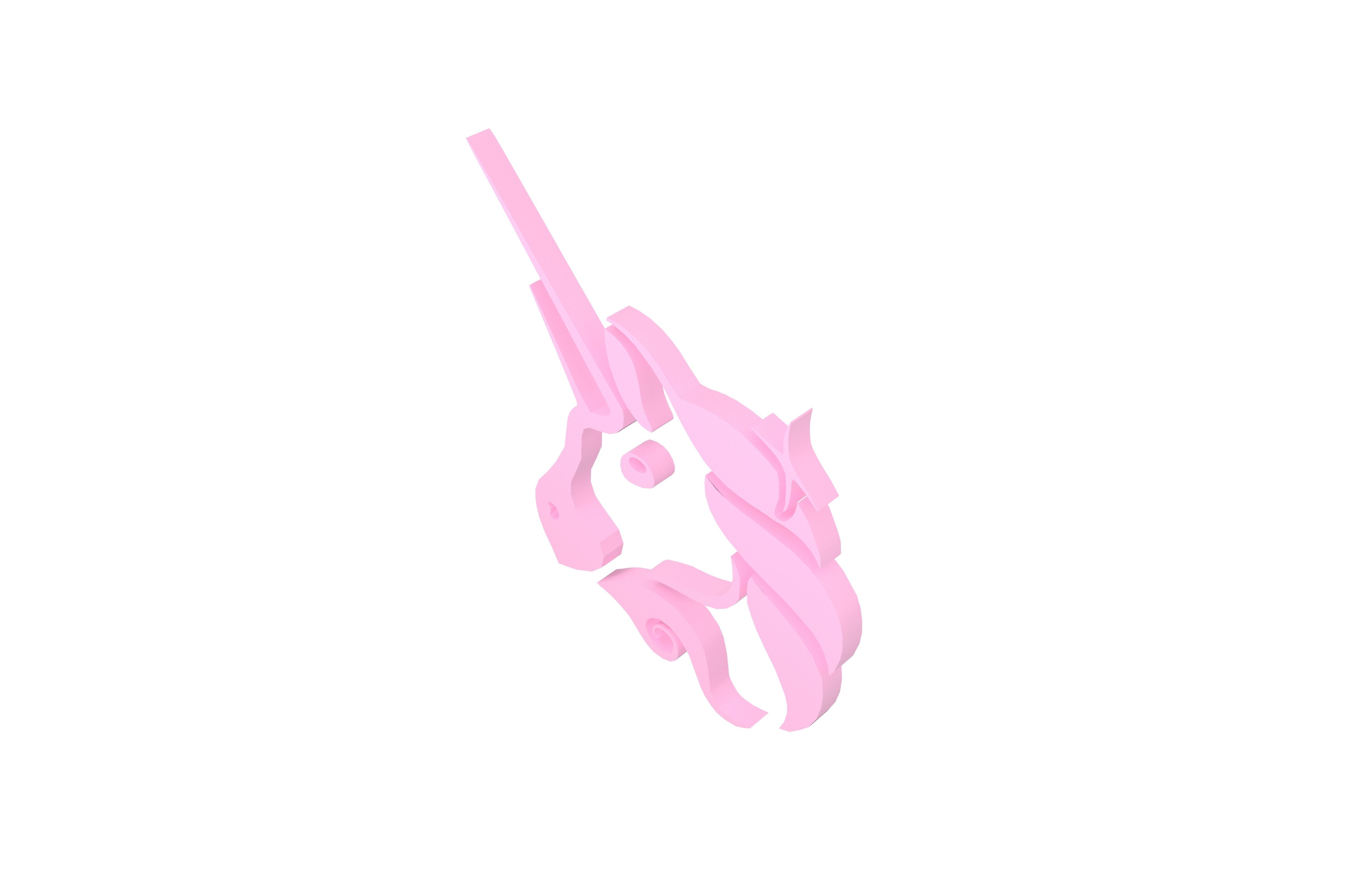 Uniswap Coin v1 002 Low-poly 3D model_3