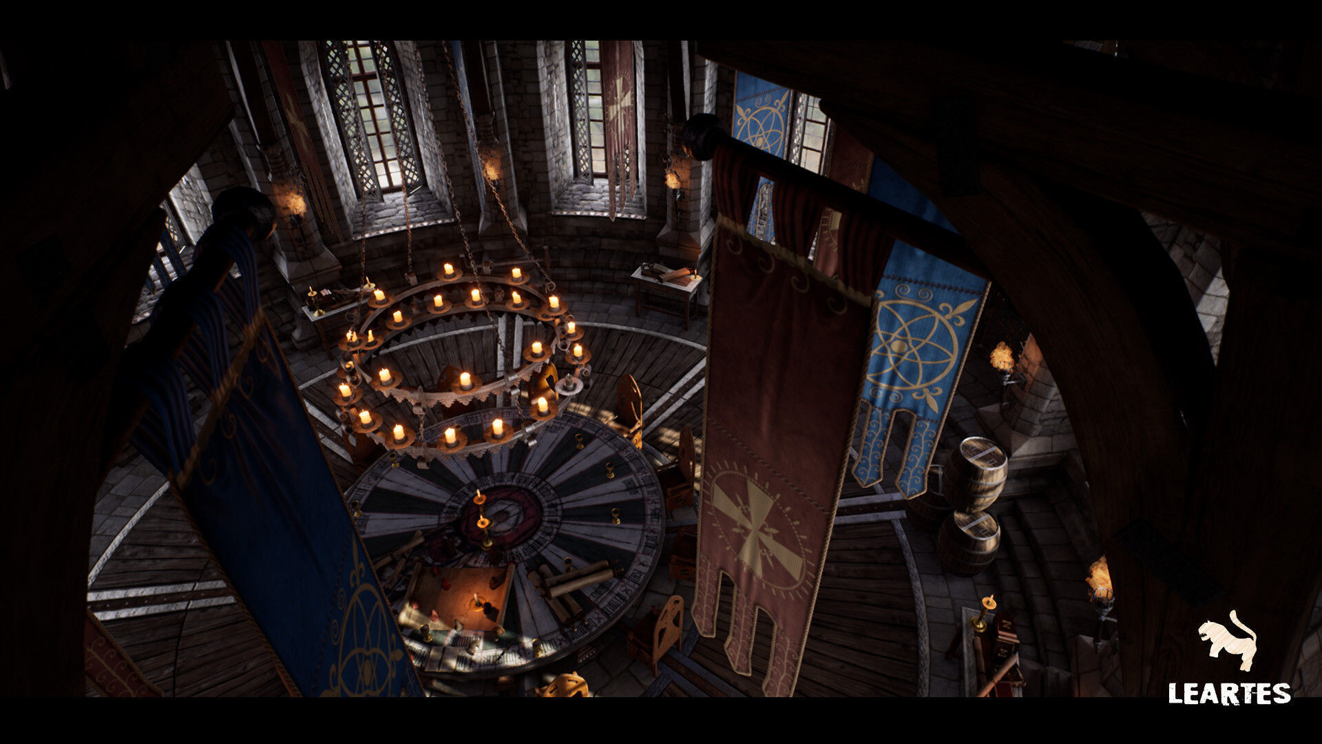 Medieval Castle Interior Low-poly 3D model_1