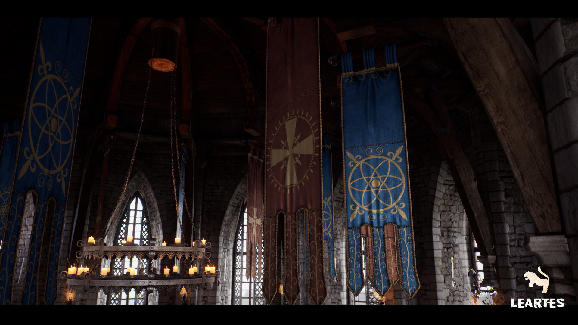 Medieval Castle Interior Low-poly 3D model_5