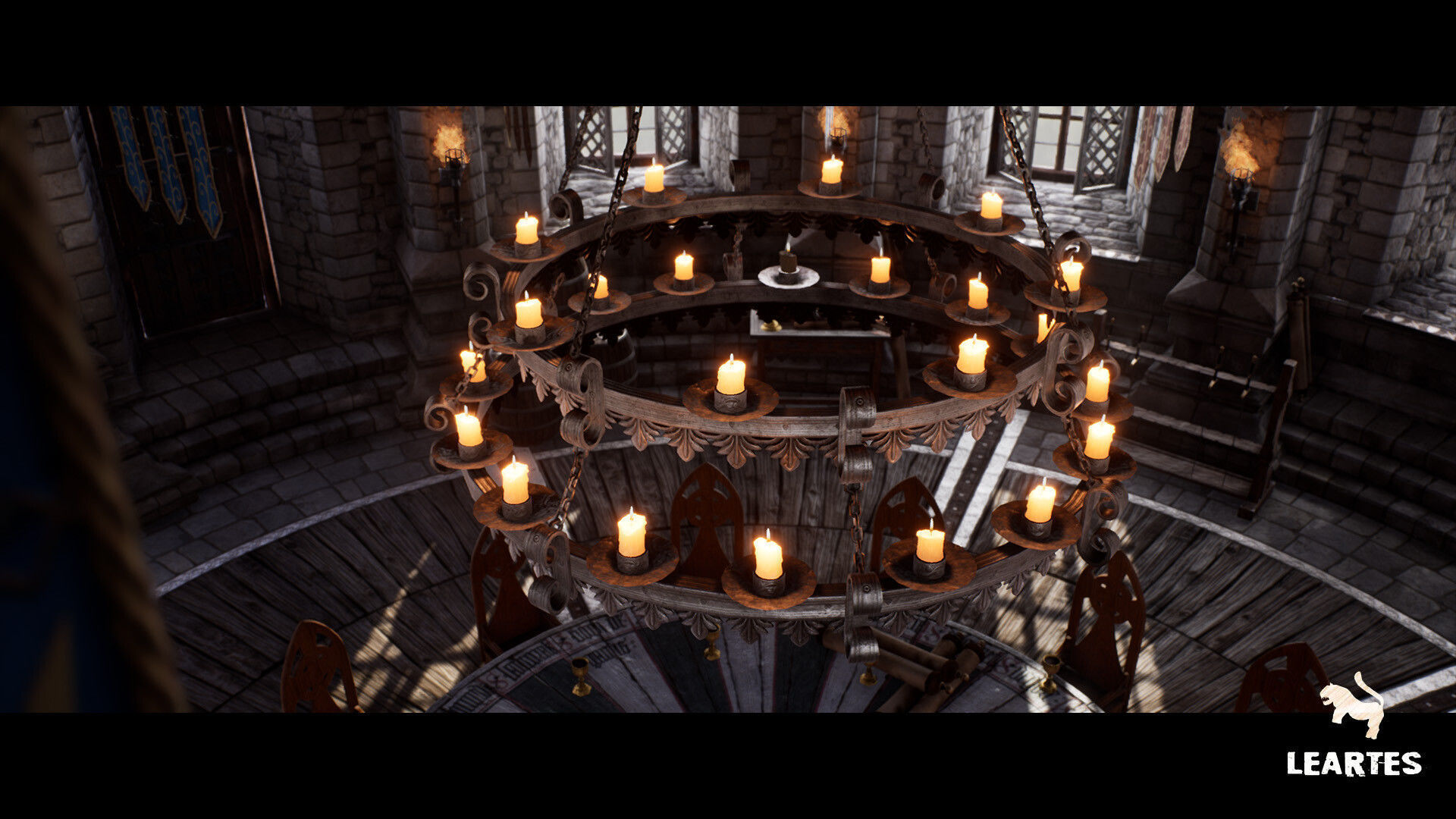 Medieval Castle Interior Low-poly 3D model_2