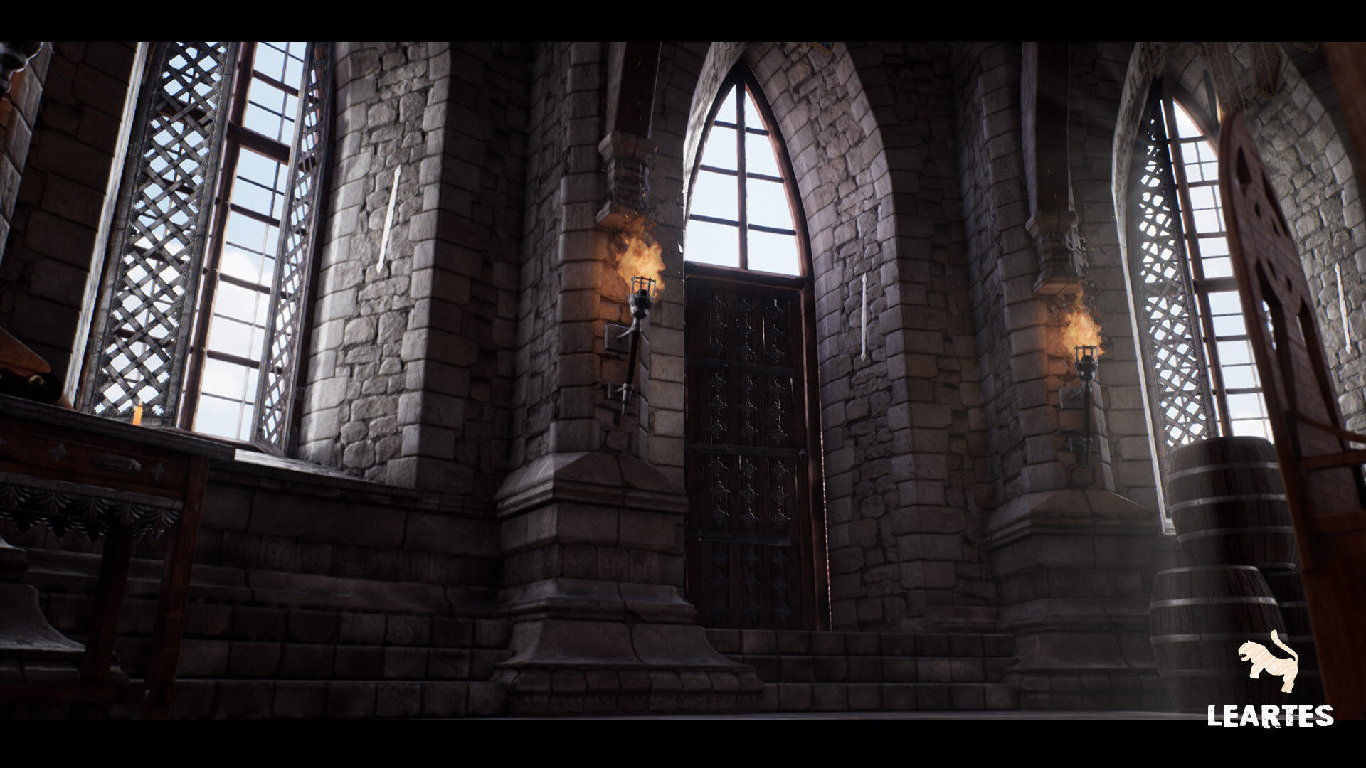 Medieval Castle Interior Low-poly 3D model_8