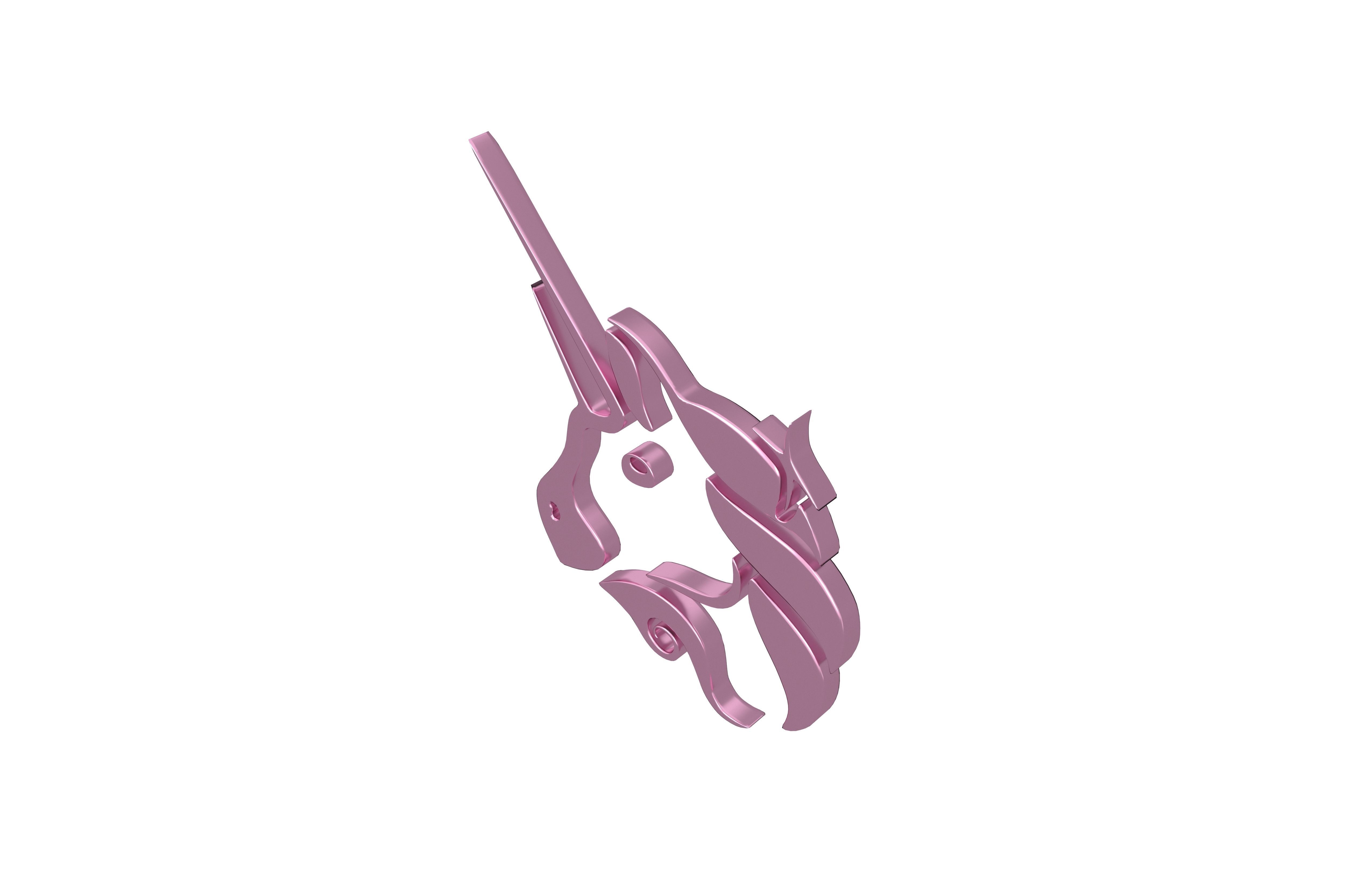 Uniswap Coin v2 005 Low-poly 3D model_1