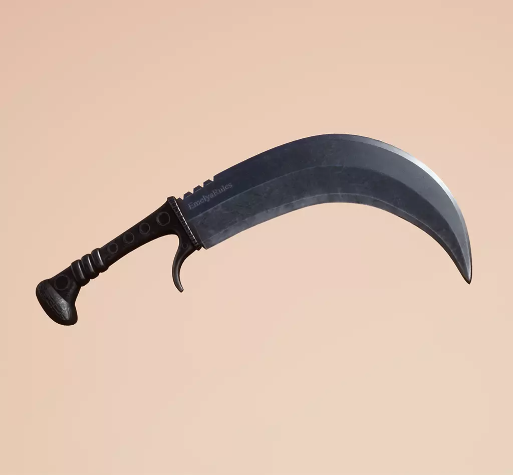 Knife 1000k Free low-poly 3D model