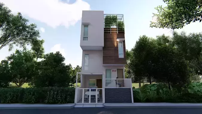 SPLIT LEVEL HOUSE 3D model